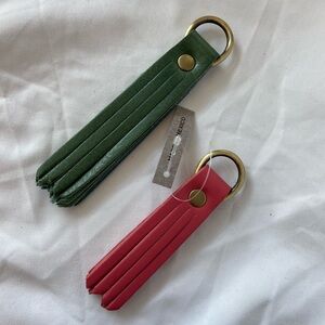 Portland Leather Goods PLG set of 2 Tassel Keychains